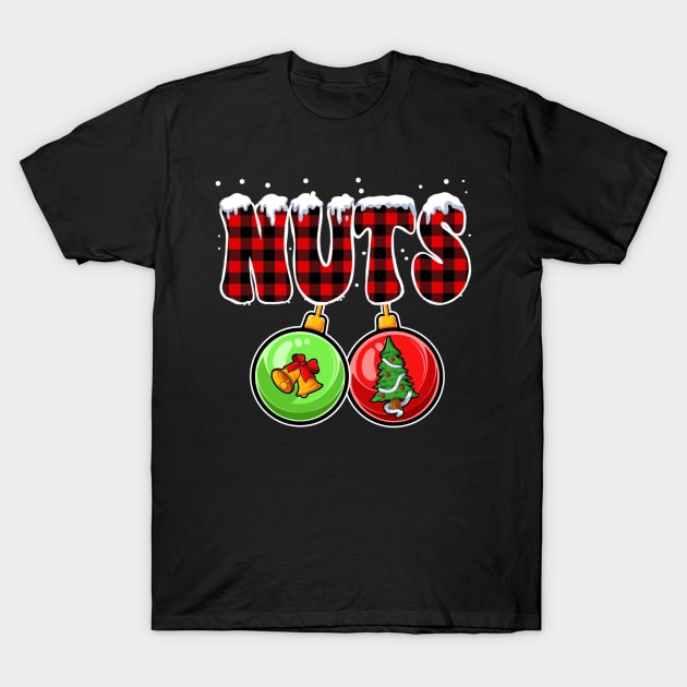 Chest Nuts Christmas Matching Couple Chestnuts T-Shirt by fenektuserslda